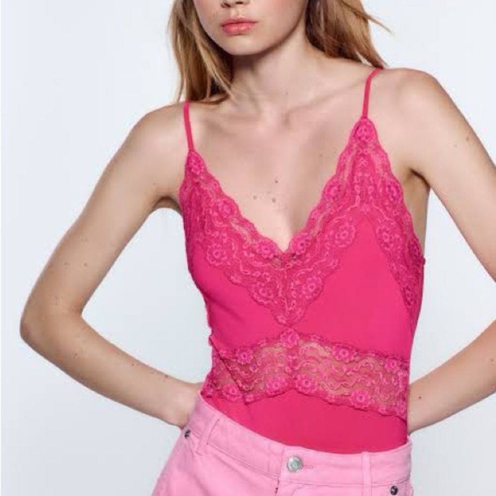 Zara Stretch Lace Bodysuit